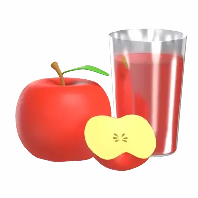 Apple Juice 3D Graphic