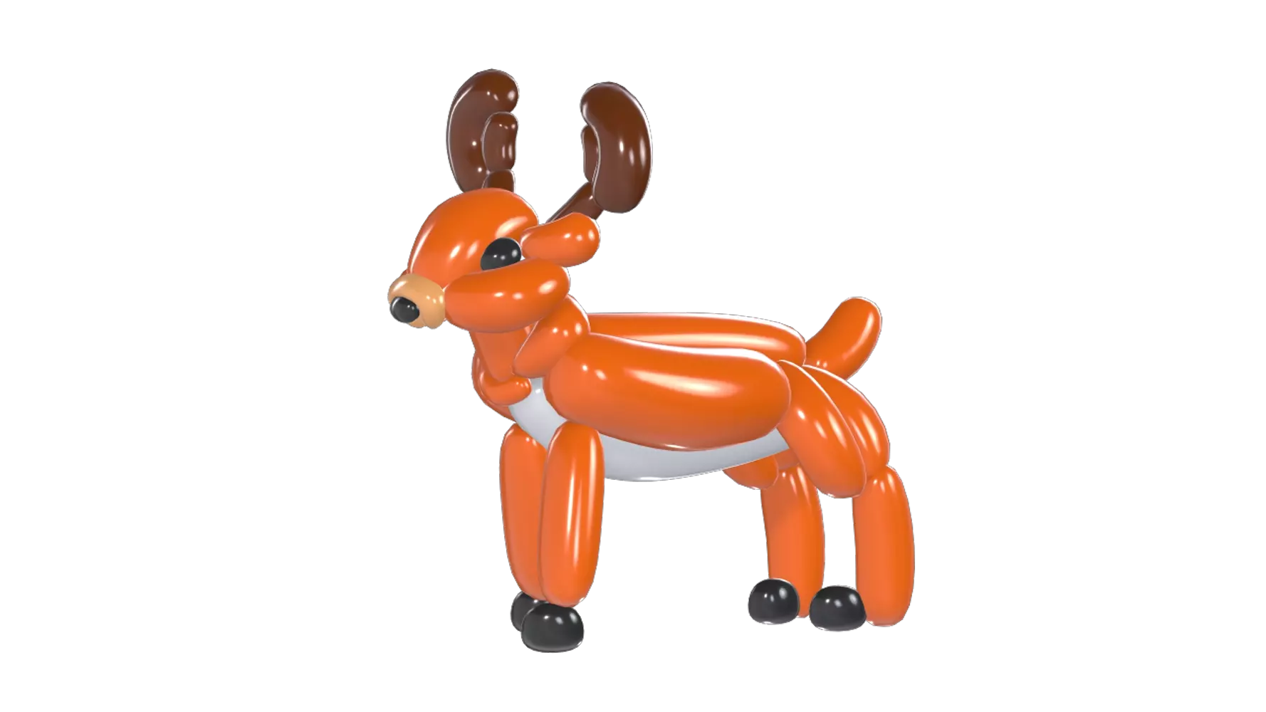 Deer Balloon 3D Graphic