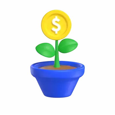 Money Tree 3D Illustration