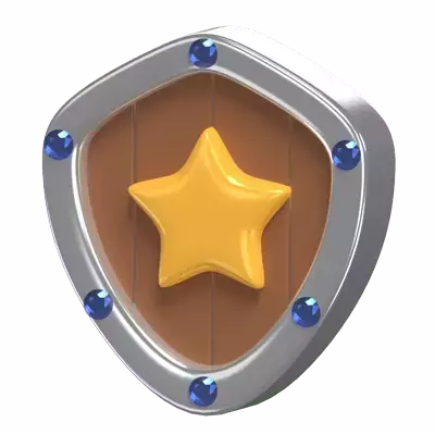 Star Shield 3D Graphic