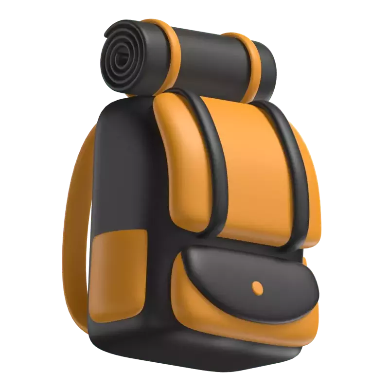 Camping Backpack 3D Graphic