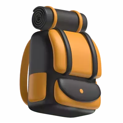 Camping Backpack 3D Graphic