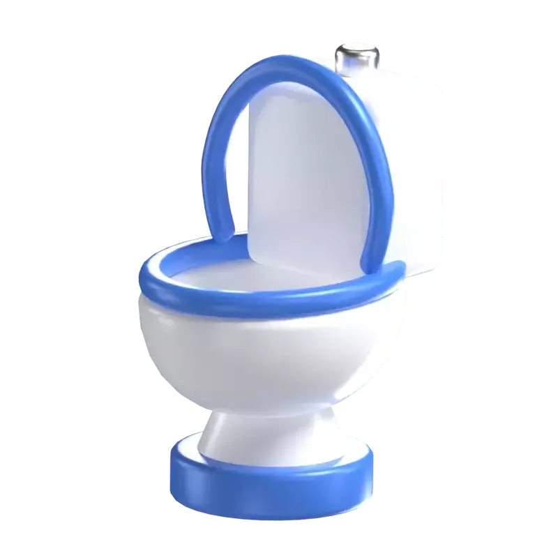 Toilet 3D Graphic