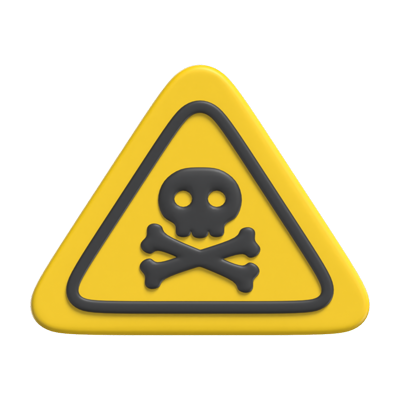 Danger Sign 3d Icon 3D Graphic