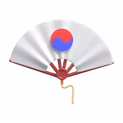 Traditional Fan 3D Graphic