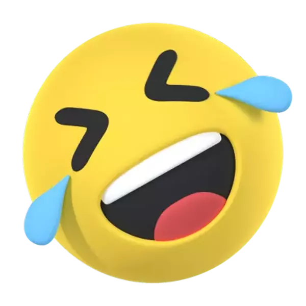 Laughing Face 3D Graphic