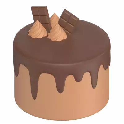 Chocolate Cake 3d model--7100c32a-8b1b-4e78-88e0-58d4bdaf6604