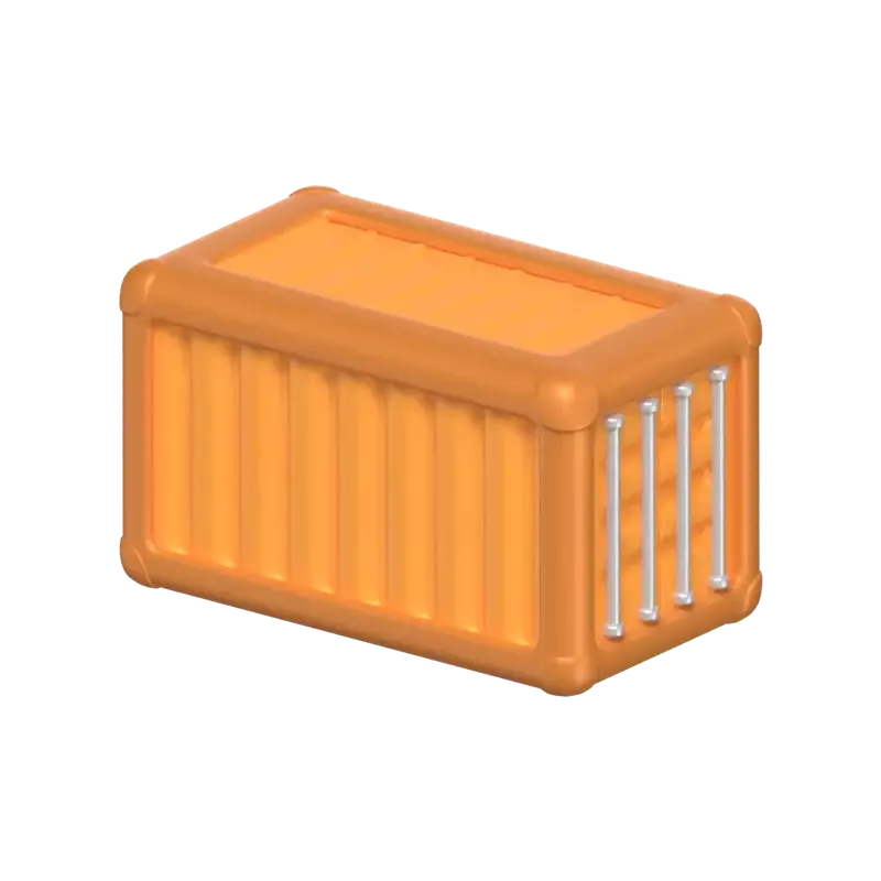 3D Container For Shipping Goods 3D Graphic