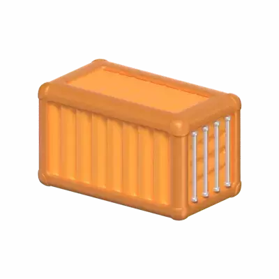 3D Container For Shipping Goods 3D Graphic
