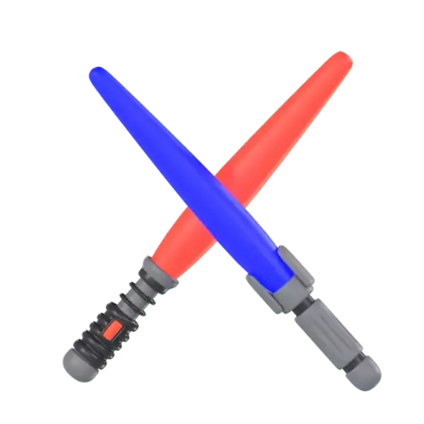 Sabers 3D Graphic