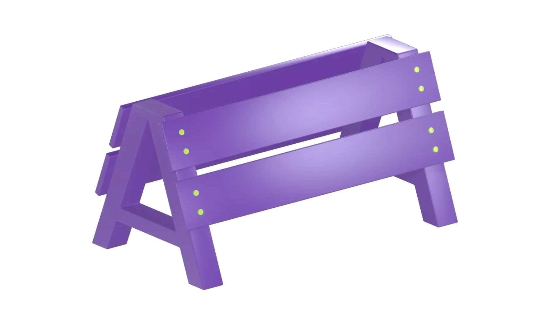 Road Barrier 3D Graphic