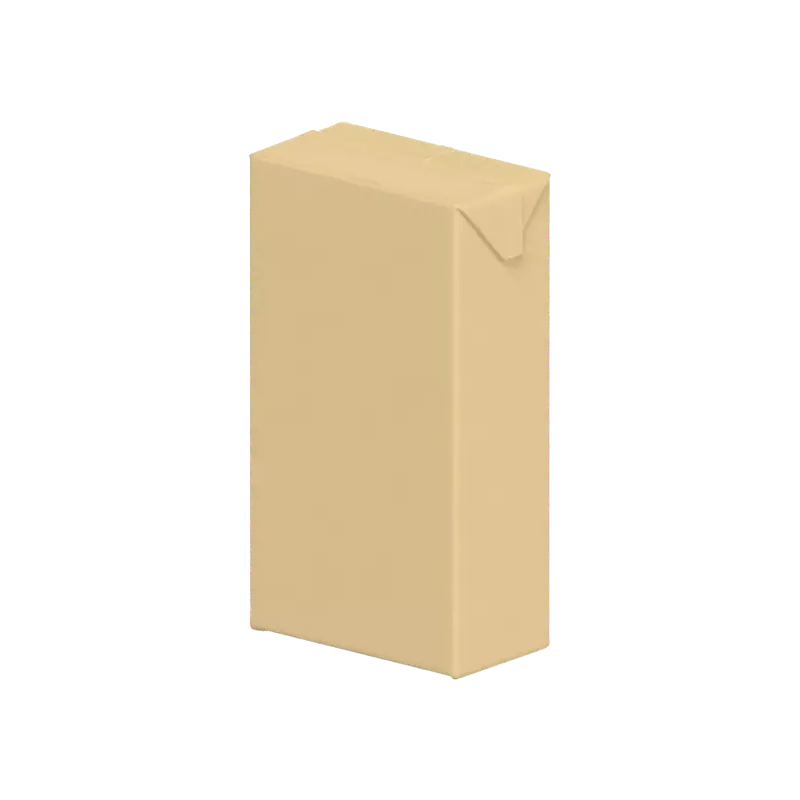 3D Juice Cardboard Packaging 2000ml 3D Graphic