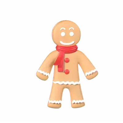 Gingerbread Man 3d model--6e00a9e9-8866-4311-a565-1945d605b1d8