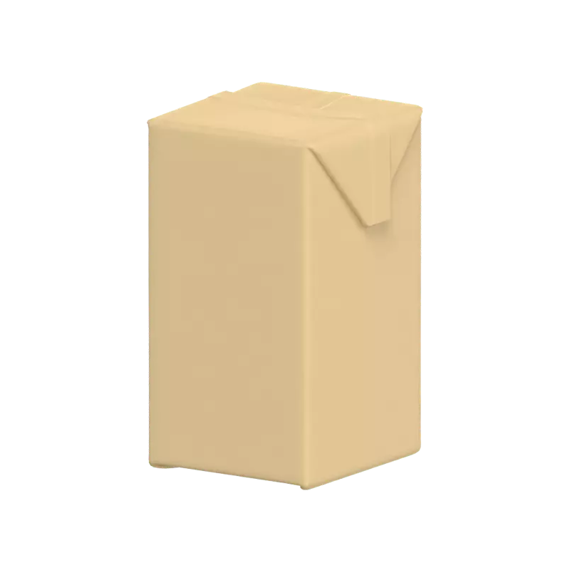 3D Juice Cardboard Packaging 500ml 3D Graphic