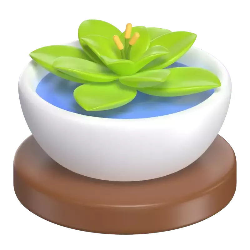 Spa Flower 3D Graphic