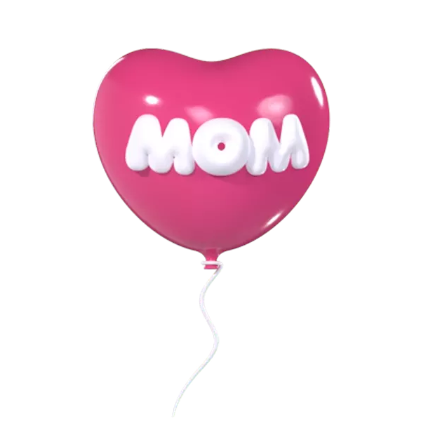 Mom Balloon 3D Graphic