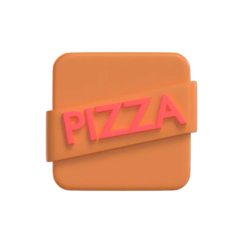 Pizza Box 3D Graphic