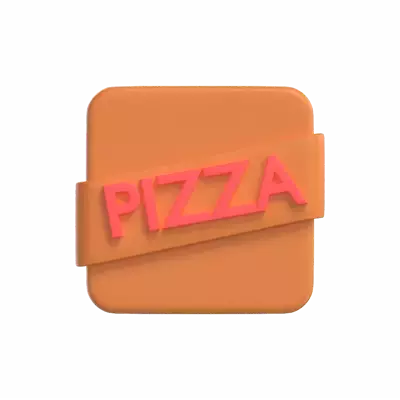 Pizza Box 3D Graphic