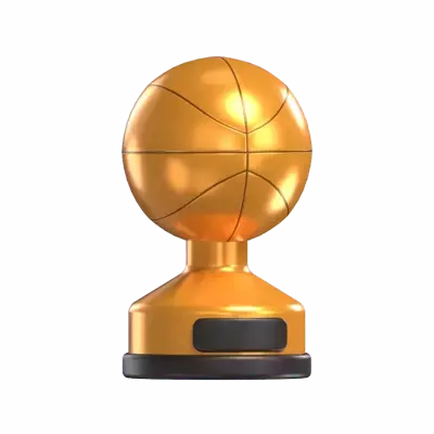 Basketball Trophy 3D Graphic