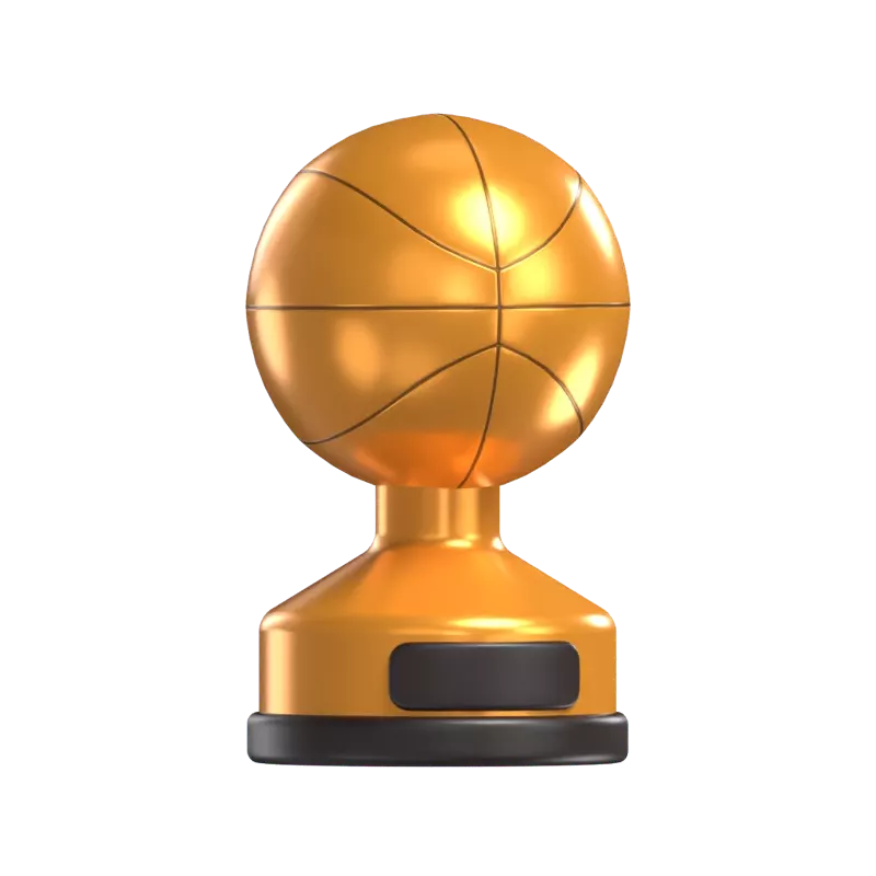 Basketball Trophy 3D Graphic