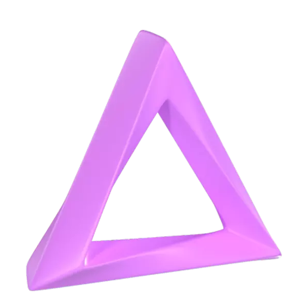 Abstract Triangle 3D Graphic