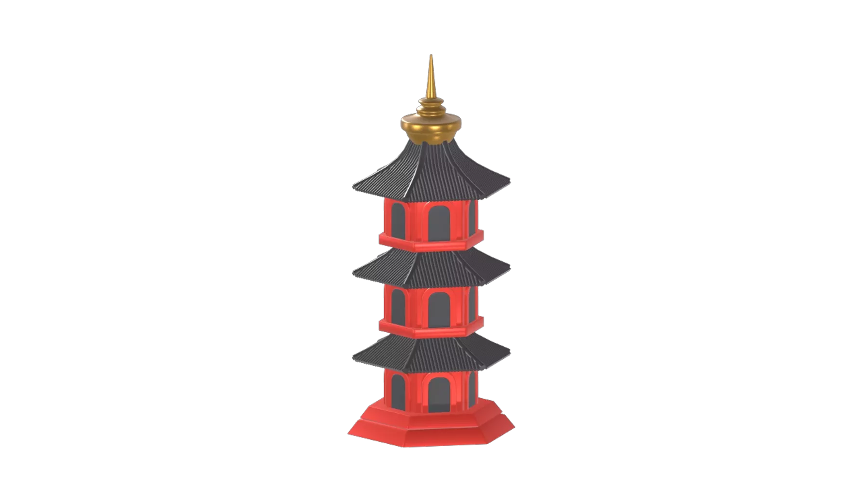 Pagoda 3D Graphic