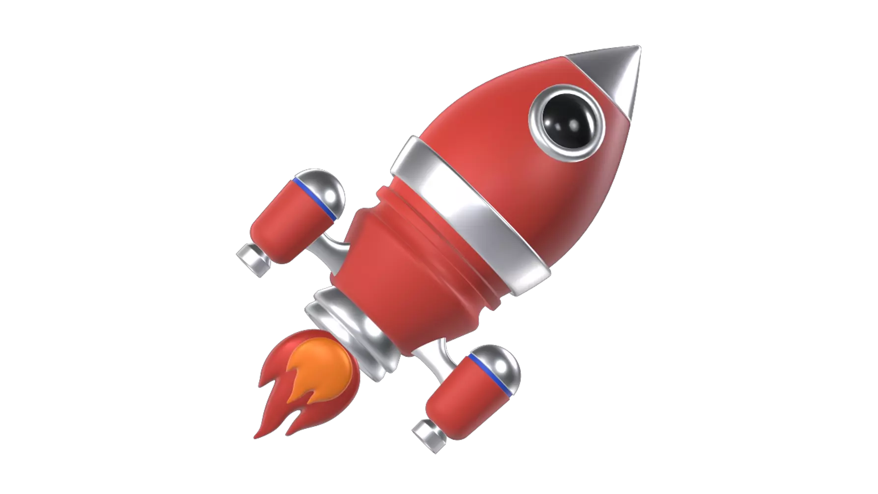 Rocket 3D Graphic