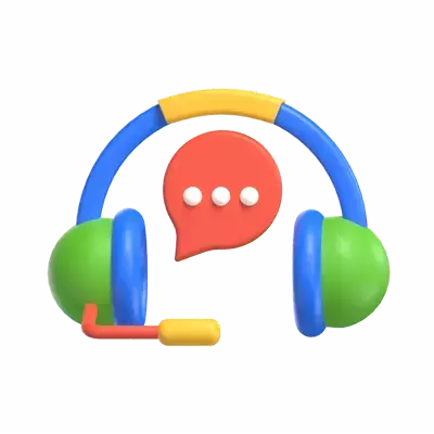 Customer Support 3D Graphic
