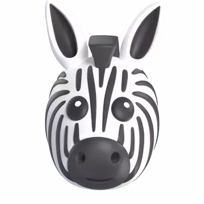 Zebra 3D Graphic