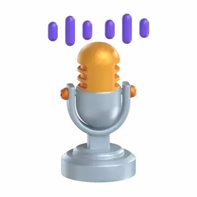 Voice Recognition 3D Graphic