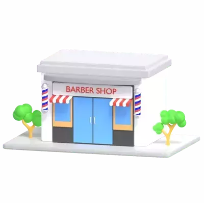 Baber Shop 3D Graphic