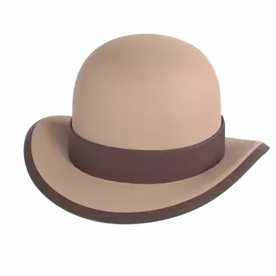 Bowler Hat 3D Graphic