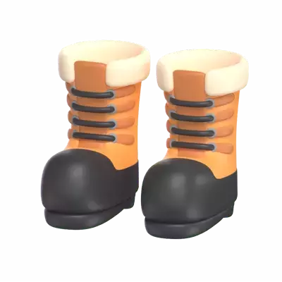 Winter Boots 3D Graphic