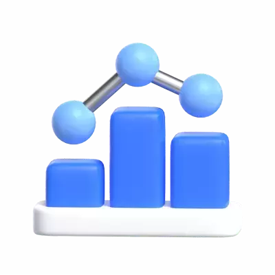 Bar Chart 3D Graphic