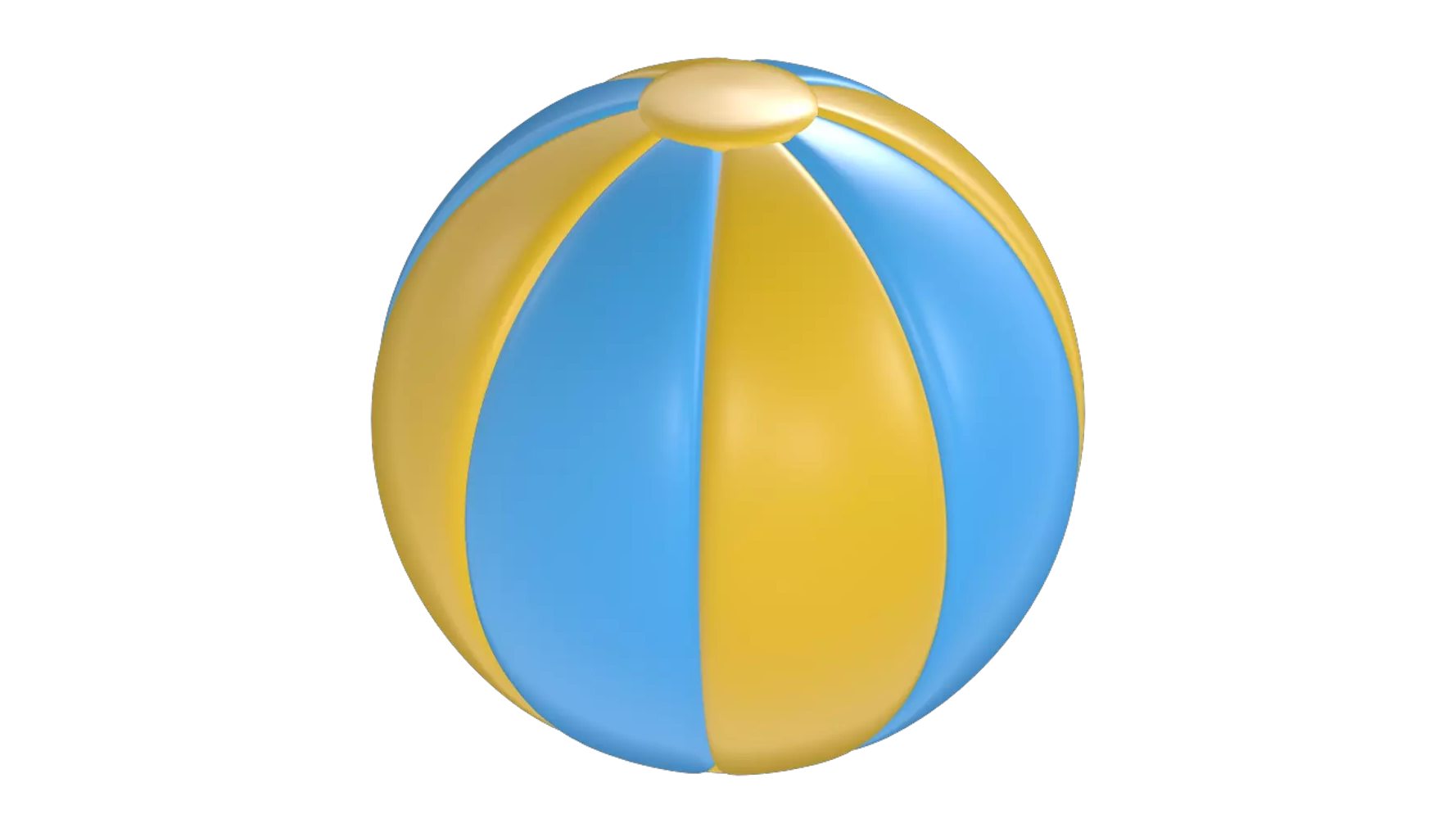 Beach Ball 3D Graphic