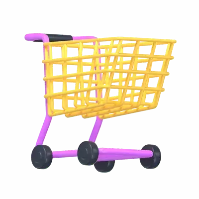 Shopping Cart 3D Graphic