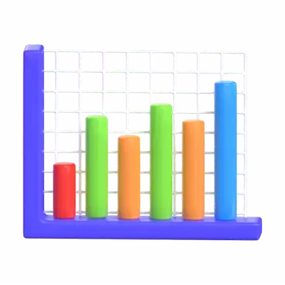 Bar Chart 3D Graphic