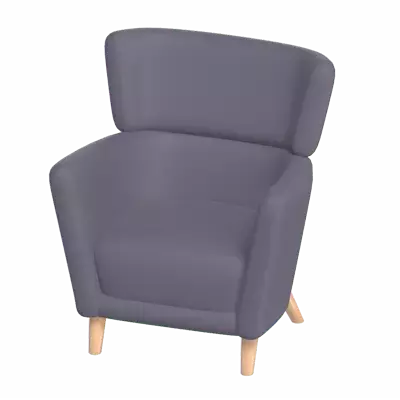 Wing Chair 3D Graphic