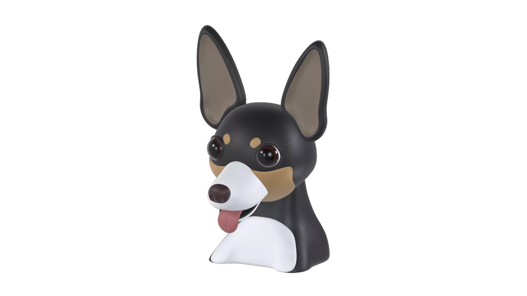 Toy Fox Terrier 3D Graphic