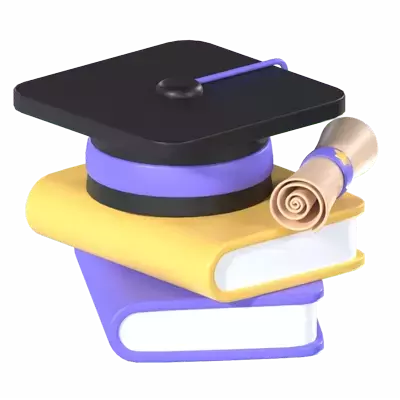 Graduation Books And Certificate 3d model--6aa7bbd4-3312-4bd8-a310-4c12eb8bfded