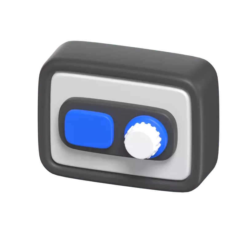 Safe Box 3D Icon Model With Knob 3D Graphic