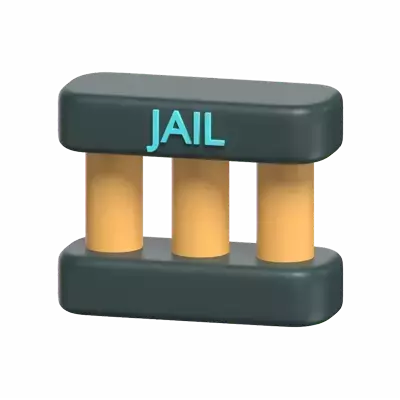 3D Jail Model For Prisoner 3D Graphic