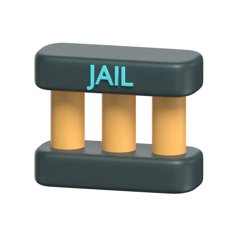 3D Jail Model For Prisoner 3D Graphic