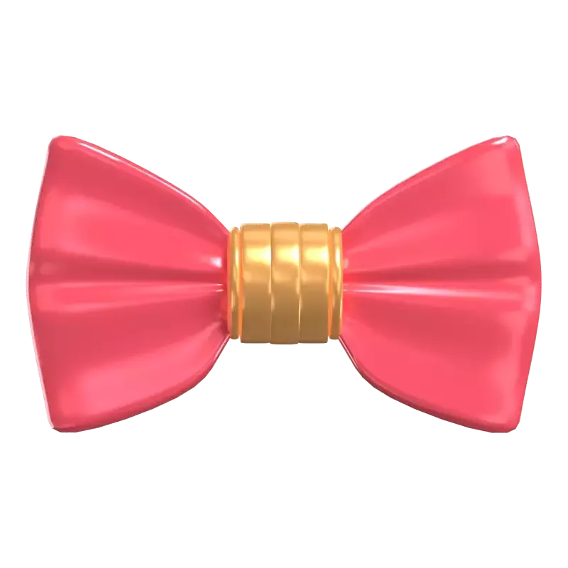 3D Bow Tie Model Elegance In Knots 3D Graphic