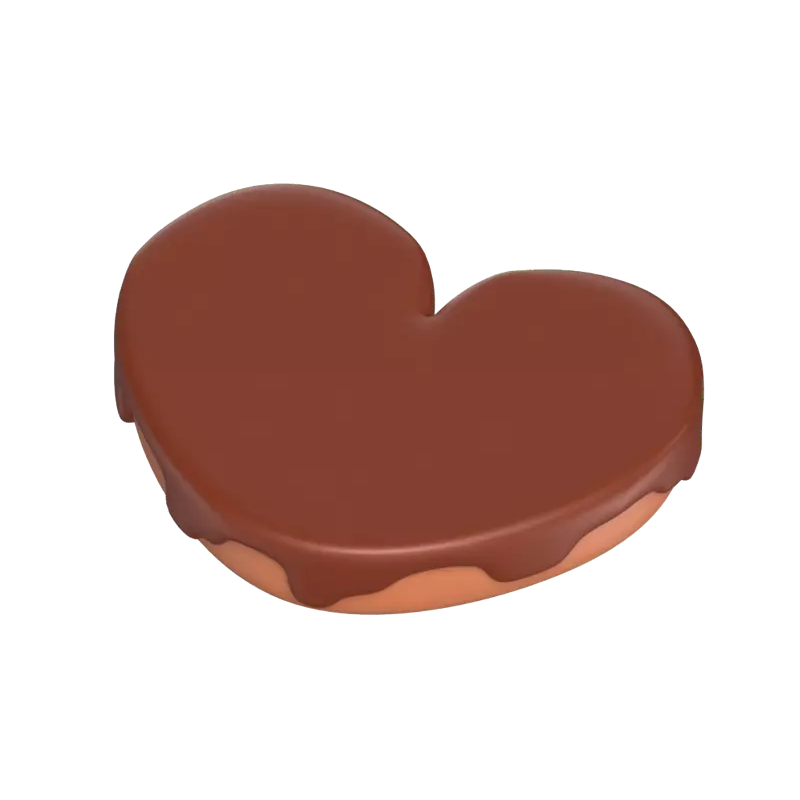 Love Chocolate With Topping 3D Model