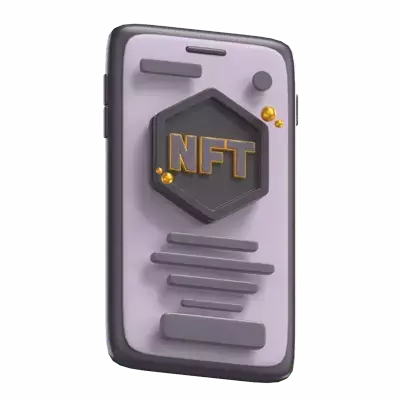 NFT Mobile 3D Graphic