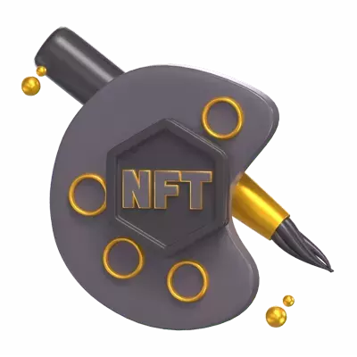 NFT Painting 3D Graphic