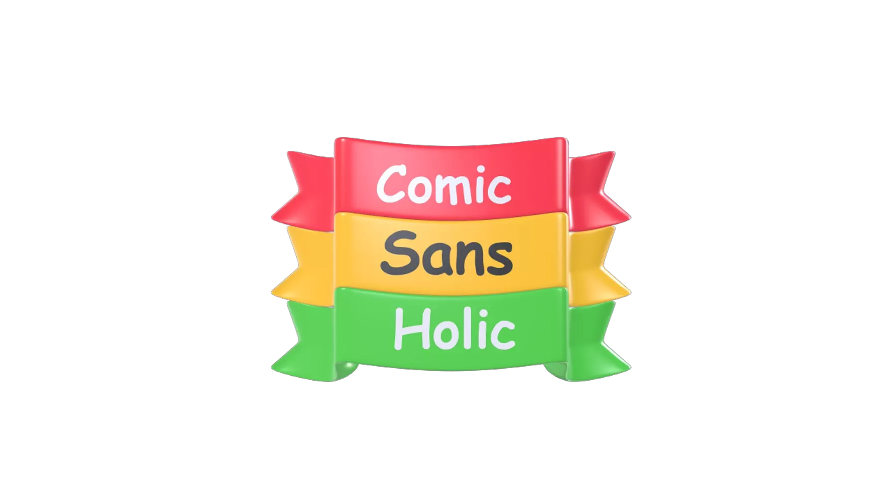 Comic Sans Holic 3D Graphic