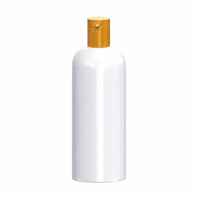 Shampoo Bottle 3D Model Cylindrical Shape And Soft Edges 3D Graphic