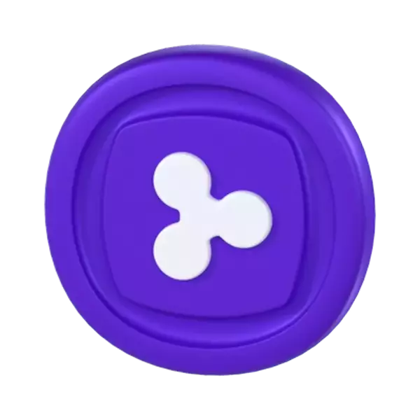 Ripple Coin 3D Graphic